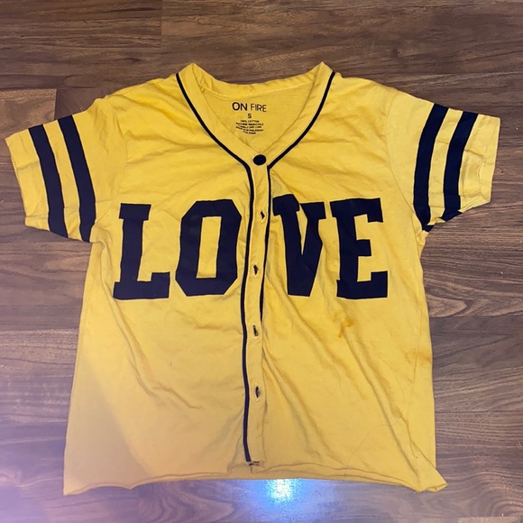 Jersey button up tee shirt - Picture 1 of 2